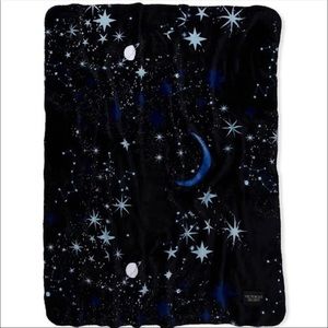 Victoria’s Secret moon and stars plush sherpa throw blanket NEW